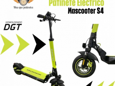 Patinete Eléctrico Mascooter S4: Potencia, Confort y Tecnología